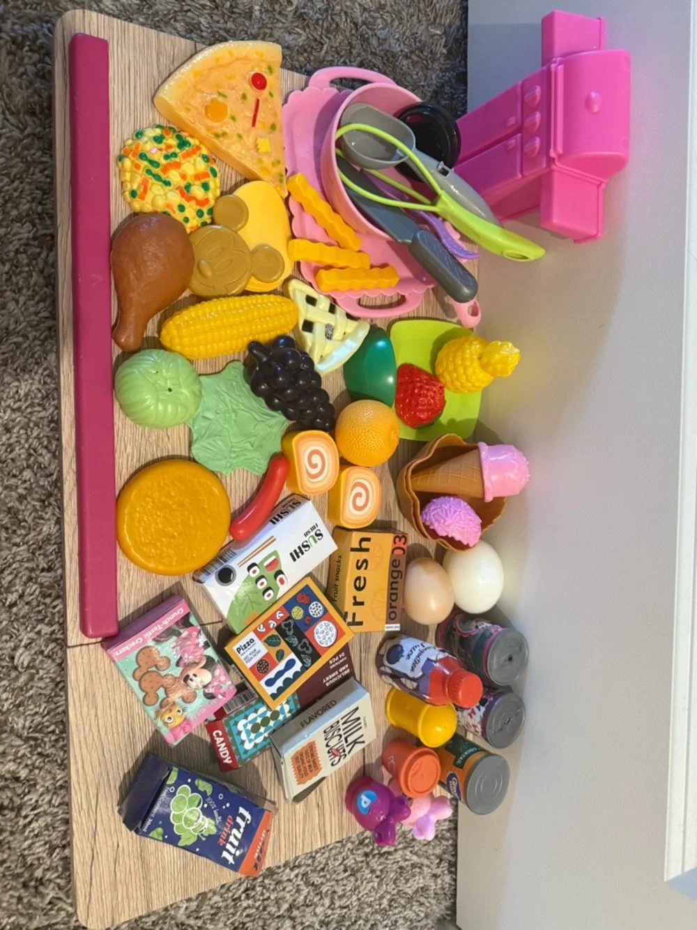 Kids pretend Play Grocery Checkout Store Set - Kids supermarket lot